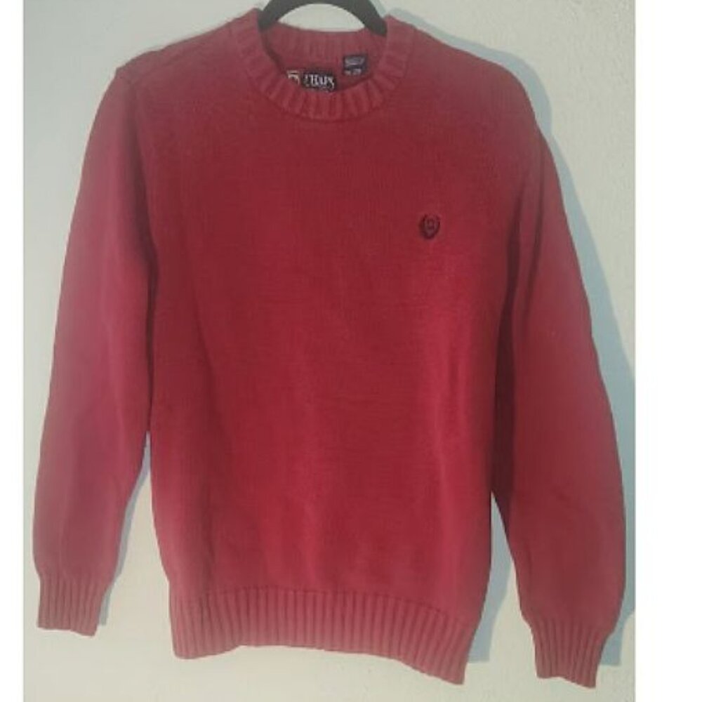 CHAPS vintage 100% cotton sweater, Red in size Medium